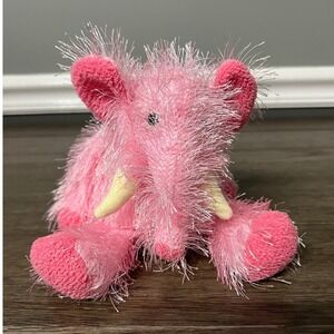 Vintage 2002 Ty Punkies Pipsqueak Pink Elephant 7" Beanie Babies Plush